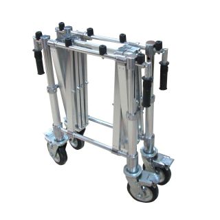 "TROLLEY III-Silver" for coffin - Folded