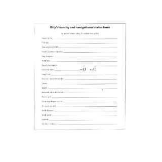 Ship's Identity & Navigational Status Form