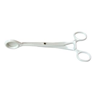 Plastic Tongue Forceps 13cm