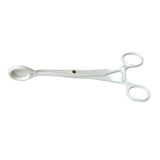 Plastic Tongue Forceps 13cm