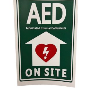 Αυτοκόλλητη Σήμανση Απινιδωτή AED 15x10cm