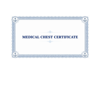 Medical Chest Certificate for vessels